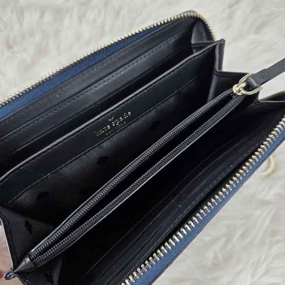 Kate Spade Zip Around Wallet Briar Lane Paper Rose - Picture 9 of 15